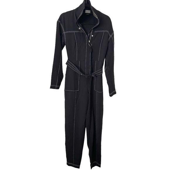 GREY JASON WU Utility Style Belted Jumpsuit NWOT Sz 4 - Picture 2 of 6
